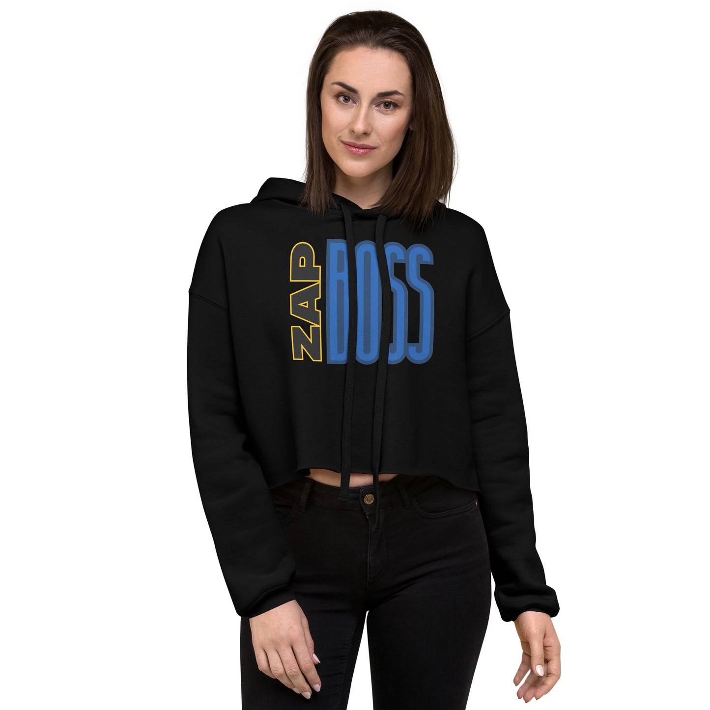 Zap Boss - Crop Hoodie