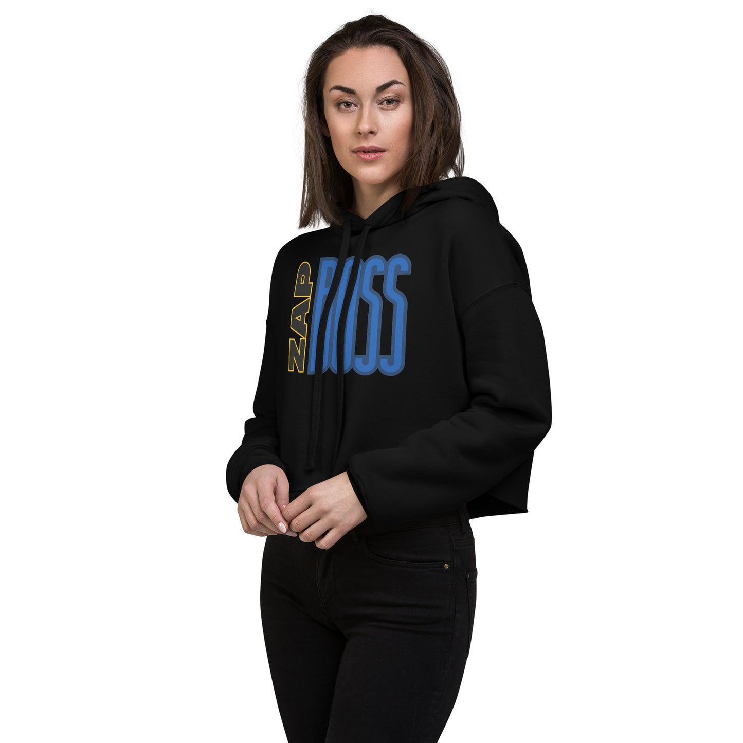 Zap Boss - Crop Hoodie