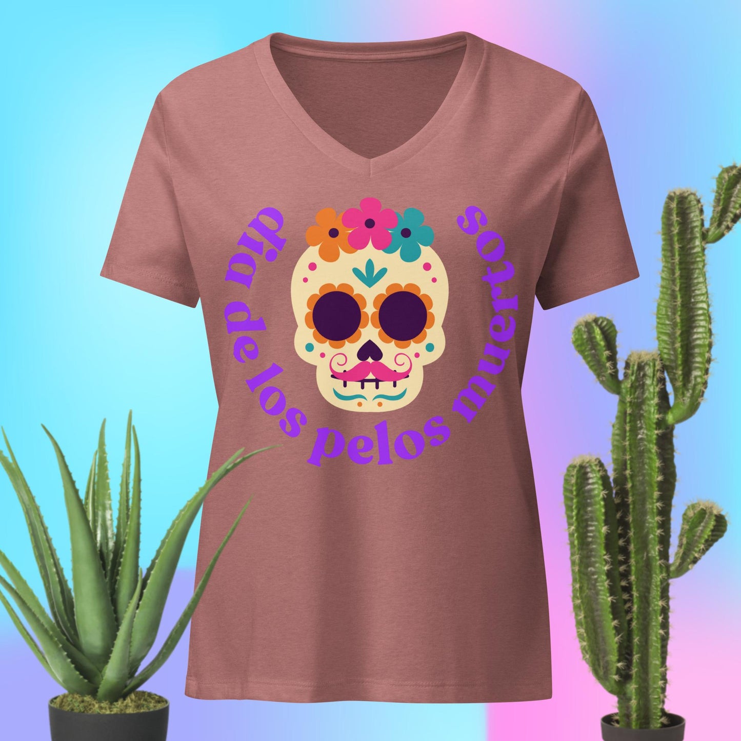 Los Pelos Muertos - Women’s relaxed v-neck t-shirt