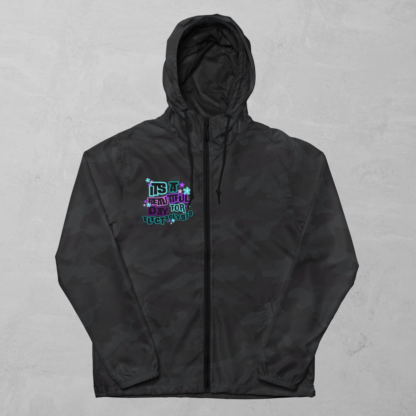 Unisex lightweight zip up windbreaker