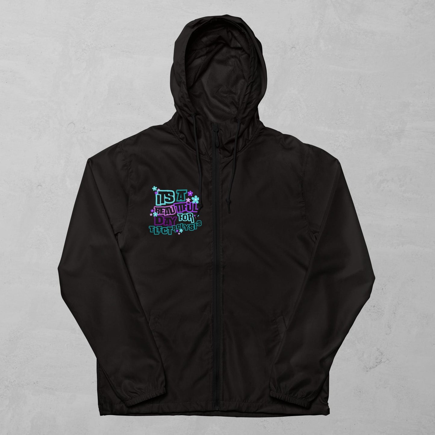 Unisex lightweight zip up windbreaker