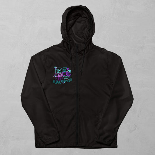 Unisex lightweight zip up windbreaker
