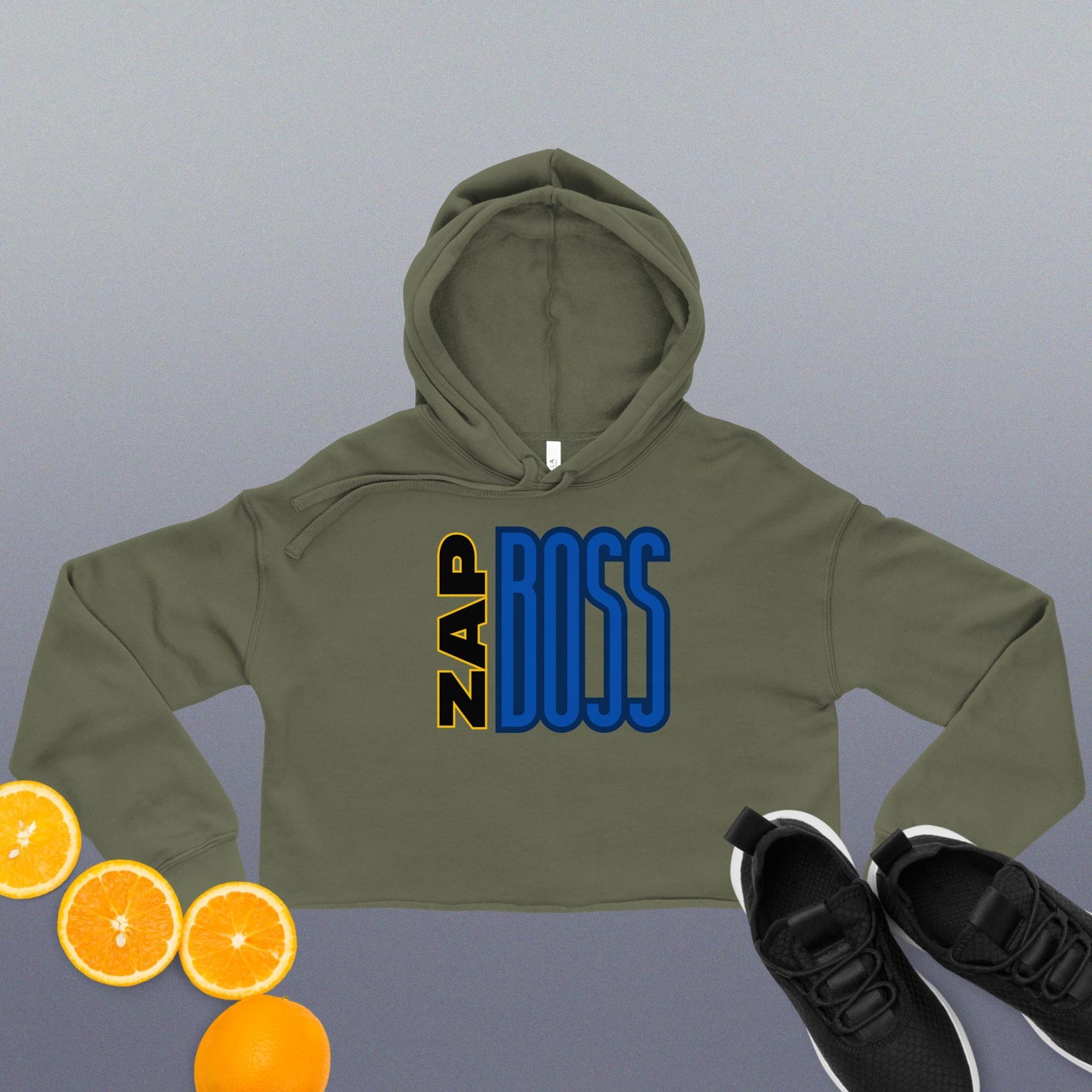 Zap Boss -Crop Hoodie
