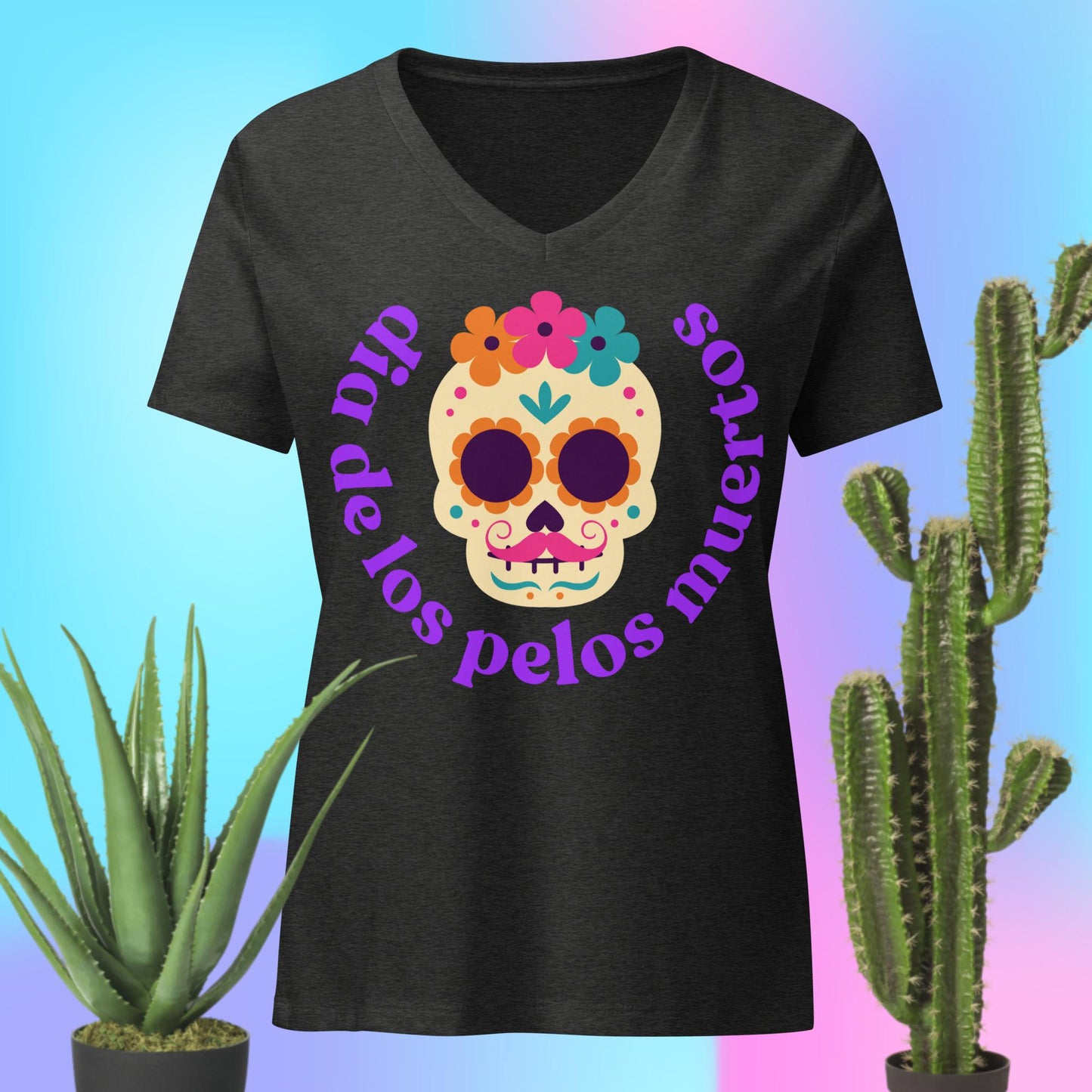 Los Pelos Muertos - Women’s relaxed v-neck t-shirt
